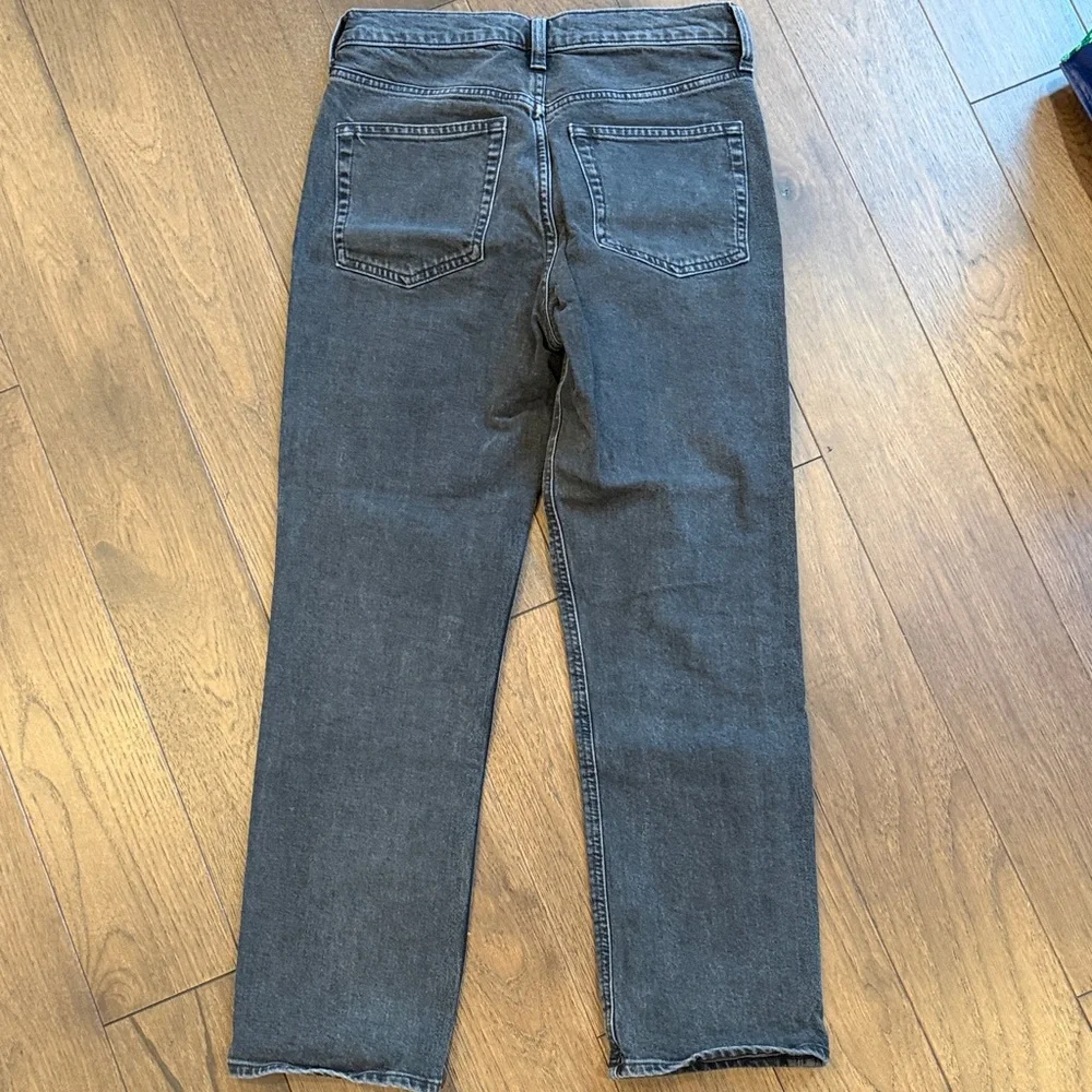 Gap Denim High Rise Straight Classic Black Denim Jeans Size 4/27 C12-015